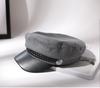 Boina negra de verano, estilo británico retro, combinable con todo, azul marino, gorra octogonal para otoño e invierno, estilo coreano y japonés.