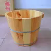 Balde Redondo para Banho de Pés em Madeira Maciça de 40cm de Altura com Tampa Balde para Banho de Pés Balde Espessado para Fumigação Balde para Banho de Pés Loja de Banho de Pés para Casa