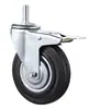 Fabricante de Ruedas Universal Rueda Giratoria Industrial de Goma Núcleo de Hierro 3 Pulgadas 4 Pulgadas 5 Pulgadas 6 Pulgadas 8 Pulgadas Rueda Silenciosa para Carrito
