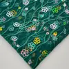 Tela Bordada con Lentejuelas Geométricas de Rombo y Malla de 3 mm en Stock del Fabricante para Vestidos, Qipao y Disfraces de Escenario