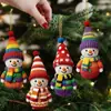 Nuevas Decoraciones Coloridas Estilo Árbol de Navidad, Nuevos Adornos Colgantes de Muñeco de Nieve Navideño de Acrílico para el Hogar