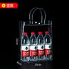 Bolsa de mano transparente de PVC bolsa de regalo mano plástico impermeable lunares bolsa de embalaje para regalo logotipo color caramelo