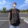 Playera de manga corta para hombre de verano, estilo americano moderno holgada para estudiantes, marca de moda urbana pesada de alta calle, talla grande, ropa de playera de media manga