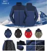 Ropa de Trabajo Impermeable con Bloques de Color para Trabajo en Grupo Cortavientos Chaqueta de Esquí Acolchada con Capucha Abrigo de Algodón Engrosado de Invierno Regalo Corporativo Ropa de Trabajo