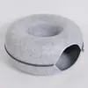 Nido para Mascotas de Fieltro Transfronterizo Semicerrado Desmontable y Lavable para Gatos Todas las Estaciones Cómodo Donut Transpirable Nido de Gato de Fieltro