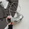 Bolso Pequeño Cuadrado Texturizado Casual de Nicho Elegante Nuevo Verano 2025 para Mujer, Bolso de Hombro Cruzado Casual de Moda Tendencia