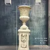 Casamento Coluna Romana Dourada Vaso de Flores Prateleira Guia de Estrada Listrado Europeu Troféu Fibra de Vidro Adereços de Casamento