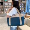 Bolsa de Almacenamiento, Bolsa de Gimnasio, Bolsa de Viaje, Bolsa de Abordaje de Viaje de Negocios para Mujer, Expandible, Diseño de Bloques de Color, Impermeable y Portátil para Viaje