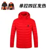 Ropa de algodón con calefacción transfronteriza para hombre, ropa inteligente con calefacción eléctrica, ropa con calefacción para parejas, chaqueta, abrigo de invierno, ropa de algodón con calefacción para mujer