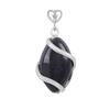 Comercio exterior transfronterizo joyería al por mayor colgante ovalado de cristal natural collar de línea simple ojo de caballo femenino versátil sensación de alta gama