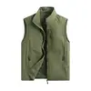 Chaleco de Múltiples Bolsillos para Hombre para Exteriores, Malla Fina Transpirable Primavera/Verano, Chaleco de Cuello Alto para Pesca, Fotografía, Ropa de Trabajo