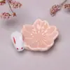 Suporte de Hashi de Cerâmica Estilo Japonês Criativo Suporte de Hashi Flor de Cerejeira Coelho Coelho Flor de Cerejeira Encaixe Suporte de Hashi de Cerâmica Pequenos Enfeites