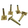 Ferragens para Móveis no Atacado em Estoque Pernas para Sofá de Luxo Leve 10cm Pernas Tubulares Cônicas Retas e Anguladas Pernas de Suporte Metálicas para Gabinetes