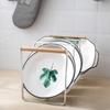 Estante de almacenamiento de hierro estilo japonés tapa de olla tabla de cortar escurridor tres rejillas escurreplatos suministros de almacenamiento de cocina venta al por mayor transfronteriza