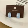 Verano Fresco Dulce Temperamento Moda Simple Sensación de Alta Gama Esmalte Pendientes de Gota Lujo Ligero Sensación de Alta Gama Pendientes de Nicho para Mujeres