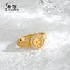 Anillo Reloj de Plata Esterlina s925 Diseño Creativo para Niñas Reloj Nicho 520 Moderno Día de San Valentín Ajustable