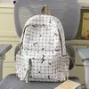 Mochila de Viaje Cuadros Oso Azul Sal Marina Estilo Curativo, Mochila Estética de Alto Valor para Estudiantes que Asisten a Clase, Bolso de Doble Hombro Estilo Artístico