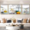 Pintura Decorativa Fulu, Pintura Simples Moderna para Pendurar na Parede de Fundo de Sofá, Pintura de Paisagem, Pintura de Parede, Decoração de Casa Minimalista, Luxo Leve