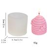 Molde de Silicone 3D Colmeia Mel Colmeia Decoração Cilíndrica DIY Sabonete Artesanal Vela de Aromaterapia Silicone