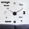 Productos más vendidos de Amazon reloj de pared diy más vendidos para el hogar simple moda 3D sin perforaciones Creativo reloj de pared grande