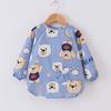 Monos para niños, ropa de bebé, impermeable, desechable, para comer, babero, delantal para niños y niñas, ropa para pintar, ropa protectora