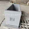 Macetero de cemento con piedra artificial para exteriores para paisajismo de aeropuertos, estaciones de tren de alta velocidad y calles, jardinera larga de hormigón para plantar