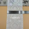Renda Bordada de Algodão Off-White com 10cm de Largura Renda de Laço de Renda Bordada à Mão DIY Acessórios para Roupas Acessórios de Cabelo Acessórios de Renda em Laço