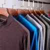10 yuan Modelo Outono para Homens de Meia-idade e Idosos e Calças Compridas Camiseta Básica Feminina Fio de Algodão com Costura Fio de Algodão Roupas Elásticas Adição de Fertilizante Aumento