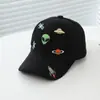 Chapéus Infantis com Bordado de Elementos Cósmicos Celestes, Bonés de Baseball, Novos Bonés de Sol com Tema Espacial para Primavera e Verão para Meninos