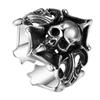 Anillo de Calavera Pirata Fantasma de Plata Tailandesa para Hombre Personalizado Hip Hop Calle Exagerado Inmarcesible Anillo Individual para Hombre