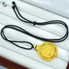 Brújula de los Ocho Tesoros Pixiu Colgante de Oro Filigrana Cobre Chapado en Oro Nuevo Estilo Chino Moda Versátil Cadena para Suéter de Lujo Ligero