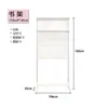 Estantería de Panel Perforado Ensamblaje Sin Taladro Herrajes Combinación de Estante de Escritorio Estantería Metálica de Piso Simple para el Hogar