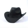 Sombrero de Lana de Caballero Otoño e Invierno Europeo y Americano Transfronterizo Sombrero de Jazz Metálico para Hombres y Mujeres Sombrero de Panamá Deformado Sombrero Vaquero