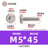 Tornillos hexagonales avellanados de acero inoxidable 304, cabeza plana, borde biselado, tornillos hexagonales para muebles M3M4M5M6M8