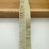 Cinta Estilo Chino Estilo Chanel de 2 cm Plana con Hilo Dorado y Borlas Pequeñas, Accesorios para Ropa, Adorno de Encaje, Suministro en Stock, Accesorios