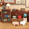 Micro Paisaje Simple Creativo Retro Electrodomésticos Adornos para Sala de Estar Casa de Muñecas Decoraciones DIY Miniaturas de Resina Adornos Pequeños
