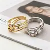 Anillos Huecos Coloridos Yanbai Transfronterizos Europeos y Americanos, Estilo Étnico Bohemio, Anillos de Moda Tendencia, Accesorios de Mano de Nicho