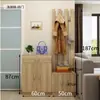 Zapatero para Puerta de Entrada con Perchero Integrado de Pie para Sala de Estar, Vestíbulo de Casa, Estantería de Almacenamiento para Puerta, Ropa y Sombreros