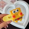 Clip para el Cabello de Bob Esponja Dibujos Animados Patricio Clip de Pico de Pato Acrílico Femenino Lindo Niña Corazón Flequillo Lateral Estudiante