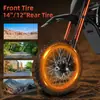 Veículo de Escalada de Motocicleta Elétrica Off-Road Transfronteiriço com Pneus de 14 polegadas, Freios Hidráulicos, À Prova d'Água, Disponível nos EUA