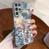 Funda de teléfono de película de concha marina con ambiente artístico para Samsung S24+ con tecnología de transferencia térmica cubierta protectora ultradelgada
