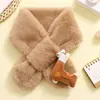 Bufanda infantil nueva de felpa, linda, de dibujos animados, a prueba de viento, cálida, estilo coreano, para niños y niñas, bebé, Otoño e Invierno, Bufanda infantil