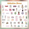 50 Hojas Dibujos Animados Belleza de Piel Graffiti Pegatinas Exquisitas para Cuidado de la Piel Decorativas Pegatinas DIY Computadora Botella de Agua Maleta al por Mayor