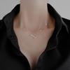 Collar Geométrico en Forma de V para Mujer Diseño Nicho Sentido Cadena Clavícula Estilo Frío Ins Simple Elegante Joyería para Combinar con Todo