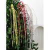 NUCHI Transfronterizo 90CM Brillo Lentejuelas Borla Espigas de Trigo Recortes Navideños Árbol de Navidad Prendas Ratan Arreglo Decorativo