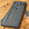Pantalones de Negocios de Tencel de Gama Alta para Hombre 2024 Nuevo Verano Delgados Transpirables Sin Planchar Pantalones Casuales Rectos para Hombre