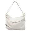 Bolso de mano de alta gama, exquisito para mujer, nuevo modelo 2026, bandolera de correa ancha, bolso casual y moderno de tela simple tipo albóndiga