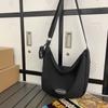 Estilo Ins Bolsa de Lona Grande Capacidade Feminina Estilo Mori Casual Nylon Impermeável Bolsa de Ombro Estudantes Universitários Aula Bolsa Transversal Tendência