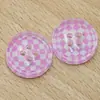 Botones de Resina de Colores de Cuatro Agujeros con Bordes Delgados para Ropa de Niños Camisas, Botones Redondos para Coser a Mano con Bordes Delgados, Botones Decorativos de Cuatro Agujeros para Niños