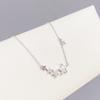 Collar de Estrella de Cinco Puntas de Moda Estilo Coreano para Mujer Chapado en Oro Real Concha Cadena Clavicular Diseño de Nicho Sentido Lujo Ligero Cadena de Collar Joyería de Moda